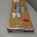 MAJARO Small Modern Console Table for Entryway, Tempered Glass with Metal Frame Sofa Table for Living Room, Hallway, Office (Single-Layer, Gold)