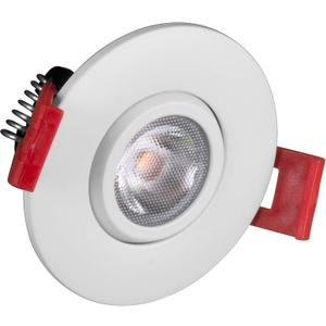 NICOR Lighting 2 inch LED Gimbal Recessed Downlight in White, 4000K (DGD211204KRDWH)