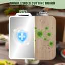 Double Sided Stainless Steel Cutting Board For Kitchen Large White Metal Chopping Board 304 Steel & Food Grade Wheat Straw Non Toxic Cutting Board For Meat And Vegetables