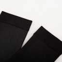 EABERN 6 Pairs Women's Opaque Fleece Lined Trouser Socks Warm Knee High Stocking (Black)