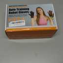 Rehabilitation Robot Gloves, Finger Exerciser for Stroke Recovery Hand Glove Equipment Hand Function Rehabilitation (Orange Right Hand L)