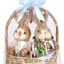 Cellophane Bags for Gift Baskets 12 Pcs 16x24 Inch Clear Cello Gift Bags Cellophane Wrap for Easter Candy Presents Baby Bridal Shower Wine Bottles Stuffed Animal