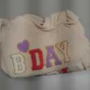 Kayotuas Toddler Baby Girls Birthday Outfits Birthday Girl Shirt Ruffle Sleeve Sweatshirt Bell Bottom Pants Cute Fall Clothes (18-24 Months, Apricot)