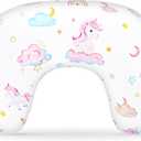 Pea Pod Nursing Pillow Cover, Soft Stretchy Nursing Cover for New-Designed Breastfeeding Pillow, Removable Feeding Slipover for Baby Boy and Girls, Cute Unicorn Pattern