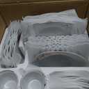 VEWEET Annie Porcelain Dinnerware for 6, 30-Piece Pink Floral Dish Set With Plates and Bowls Including Dinner, Dessert, Soup, Cups & Saucers
