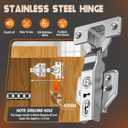 Pocket Door Slide 16inch, 4 PCS Pocket Door Hardware with Soft Close, Pocket Door Track System with Magnetic Catch, Space Saving Hidden Door Slides for Inset and Cabinet Door