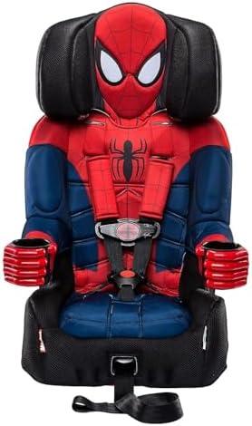 KidsEmbrace Marvel Spider-Man 2-in-1 Forward-Facing Booster Car Seat LATCH | 5-Point Harness Booster 22-65lbs converts to Belt-Positioning Booster 40-100lbs | Adjustable