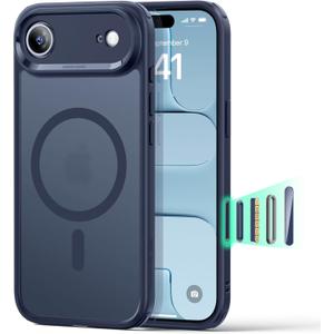 ESR for iPhone Air Case, Camera Control Cover, Compatible with MagSafe, Shockproof Military-Grade Protection, Magnetic Phone Case for iPhone Air, Classic Hybrid Case, Frosted Blue