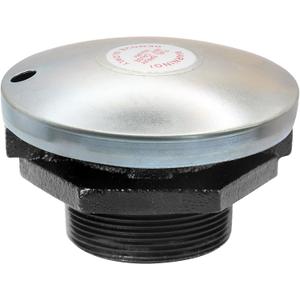 Transfer Tank Vented Diesel Fuel Cap w/ 2 Inch Threaded Neck,Diesel Fuel Transfer Tank Cap, Venting Pressure Gas Fill Lid for Auxiliary/Storage Truck Tool Box (Silver)