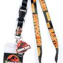 Jurassic Park Park Ranger Breakaway Lanyard Clear ID Badge Holder Keychain