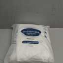 MooMee Bedding Duvet Cover Set 100% Washed Cotton Linen Like Textured Breathable Durable Soft Comfy (Solid Bright White, Cal King 104"x98")