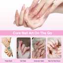 3 x Handheld UV Light for Nails, Mini LED Gel Nail Lamp 3W, Portable Small Nail Dryer with 2 Timers, LED Display, Cordless Rechargeable Nail Cure Light for Fast Drying