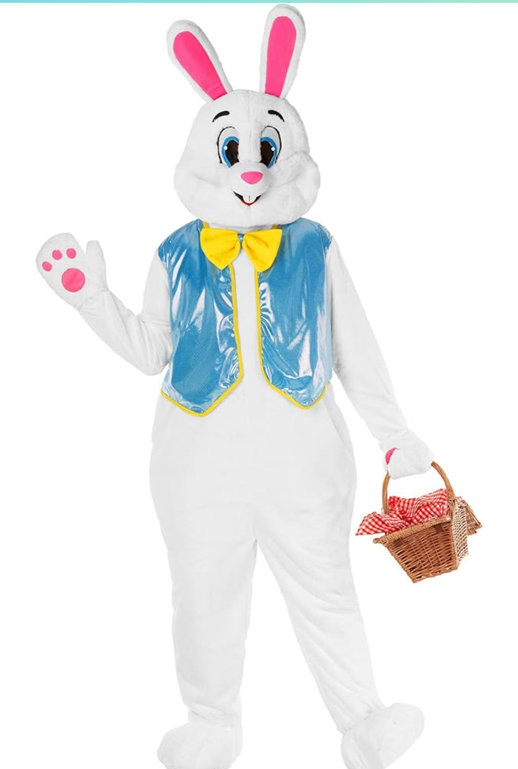 Morph Easter Bunny Costume Adult Rabbit Mascot Outfit Bunny Suit for Adults - Perfect for Easter Costumes and Events XXL