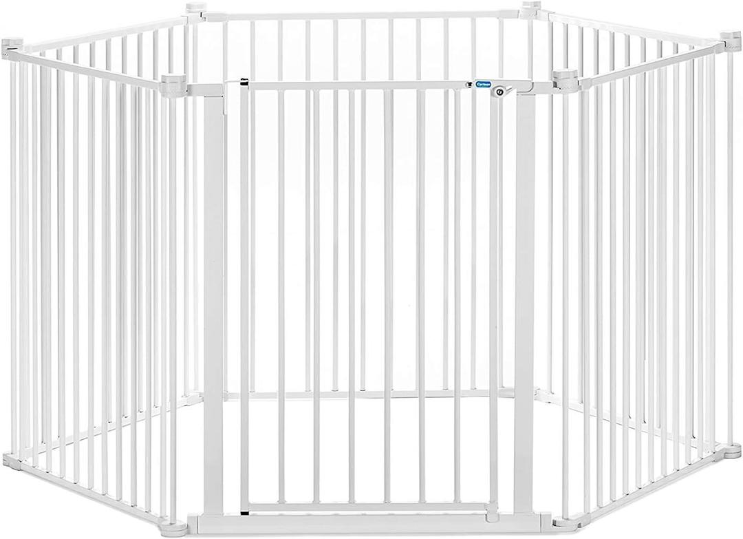 Carlson Pet Yard and Convertible Super Wide Gate (146.5"W x 28"H)
