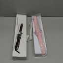 Rotary Curler for All Hair Types: User-Friendly with Curl Control, Dual Voltage, Automatic Shutdown (Pink)