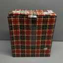 casapre Santa Costume Adult.Christmas Costume 7pcs Suit With Green Monster Mask and Red Hat.Christmas Gift Box Packaging