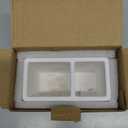 Diatomite Toothbrush Holder 2 Slots Tooth Brush Holder for Bathroom, Kids Electric Toothbrush and Toothpaste Organizer for Countertop, Shower, Vanity, Marble White