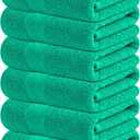 Infinitee Xclusives Green Hand Towels for Bathroom - Set of 6 (16x28 inches) 600 GSM, 100% Cotton Ultra Soft, Quick Drying, Hotel Quality Hand Towel Set (Vivid Green)