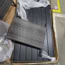 IDEALHOUSE 7 Pieces Outdoor Dining Set,Patio Sectional Sofa Conversation Set All Weather Wicker Rattan Couch Dining Table & Chair with Ottoman (Grey Rattan + Grey Cushions)