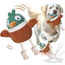 CiyvoLyeen Interactive Duck Dog Toys for Aggressive Chewers, with Electric Moving Bouncing Rolling Ball, Thicken Ropes, Original Design Chew Toy for Small Medium Large Dogs Pets to Keep Them Busy