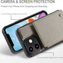Vinich for iPhone 11 Wallet Case with Card Holder, RFID Blocking Credit Slots Kickstand Shockproof Phone Cover Fit for iPhone 11 6.1" Gray
