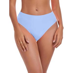 RELLECIGA Women's High Cut Bikini Bottom (Large)