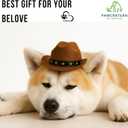 2 x Pet Custom Dog Custom Cat Custom Hoodie, Sporty Look, Funny Gift, Halloween Holiday (Cowboy Hat, One Size)