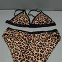 SUUKSESS Women Triangle High Cut Bikini Sets Sexy High Waisted 2 Piece Swimsuit, L