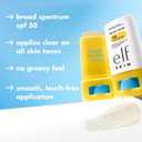 e.l.f. SKIN Suntouchable Invisi-Stick Face Sunscreen SPF 50, Clear, Lightweight with Sunflower Seed Oil, Vegan & Cruelty-Free