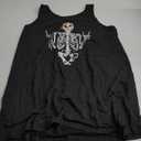 Womens Mandala Vintage Graphic Racerback Tank Tops Summer Casual Loose O-Neck Tanks Vest Vacation Classic-Fit Shirt Cami (XX-Large, Halloween-Skull-Grey)