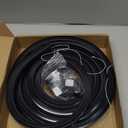 DGLILUAN Black Silicone LED Diffuser Channel, 16.4 ft Flexible Waterproof Bendable Neon Light Tube Silicone Cover for Led Light Strip for Indoor Outdoor Lighting, 16 x 16mm