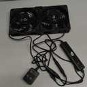 ELUTENG Dual Cooling Fan Whisper Quiet 80mm USB Fan 3 Adjustable High Speed USB Port Heatsink Fans Compatible for PS4, PS5, Router, Laptop, PC, Xbox Cooling Electronics