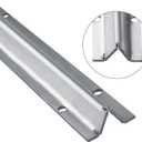 72" in 2 Sections of 36" Sliding Glass Door Track with Pre-Drilled Holes and Screws, Heavy Duty V Bottom Track for Sliding Screen Doors
