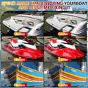 Marine Fiberglass Repair Kit for Boats, Gel Coat Repair Kit for Boats, Fiberglass Boat Repair Kit, Epoxy Filler for Boats, Fiberglass Kit Fix Holes Chips Pit Cracks (Color Match)