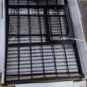 Feandrea 48 Inch Heavy Duty Dog Crate, Metal Escape Proof Dog Kennel with Double Doors and Convenient Feeding Door, Removable Tray, Easy to Clean, XXL Dog Crate for Large and Medium Dogs, Black