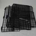 2Pcs Dog Toy Basket Metal Chew Resistant Dog Toy Bin Chest Storage Box Wire Organizer Basket for Pet Puppy Cat Food Storage Home Office Kitchen(16.5 x 11 x 8.7 Inches, 14.4 x 12.6 x 10 Inches)