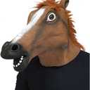 Latex Horse Head Mask ~ Kentucky Derby / Halloween