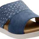 Spenco Women's Dawn Mule (8 Wide,  Blue Ostrich)
