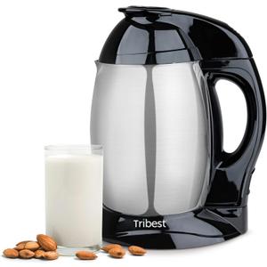 Tribest SB-130 Soyabella, Automatic Soy Milk and Nut Milk Maker Machine, Stainless Steel Large, Silver