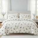 Butterfly Duvet Cover Set Queen Size 100% Cotton Duvet Cover 3 Pcs Cute Butterfly Printed Comforter Cover with Zipper Closure Soft and Lightweight Cotton Duvet Cover