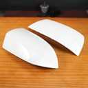 Rear View Mirror Cover Cap Left Driver & Right Passenger Side 87945-0C020 for Toyota Tundra Sequoia 2007-2021 Mirror Cap Cover Replace 879150C040, 879450C020, White, 1 Pair