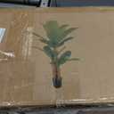 Erimda 8.2FT Artificial Banana Tree, Lifelike Fake Banana Leaf Tropical Silk Tree, Easy Assembly Faux Floor Plant with Sturdy Trunk, Maintenance Free for Indoor Home Patio Pool Outdoor Tropical Decor