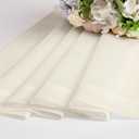 OWENIE Cream Sheer Curtains 84 inches Long 2 Panels Set for Bedroom Living Room, Soft Solid Living Room Sheer Curtain, Rod Pocket Light Filtering Curtains, 2 Pcs Each 42 W x 84" L,Cream