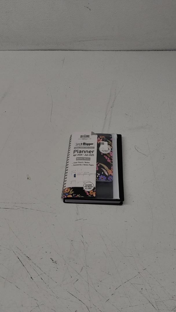 6 Academic Planner, Apr 2024 - June 2025,Weekly and Monthly,Teacher Planning Book,Hard Cover Calendar Planner with Tabs, A5 (6.3" x 8.5"),Ideal for School Office & Home,Floral