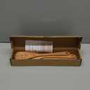 MFC 5-Piece Wooden Cooking Spoons - Kitchen Set from Natural Cherry Wood - Wooden Spoons for Cooking - Funny Utensil Set with Smiley Faces - Cooking Multipurpose Wood Utensils