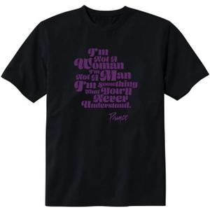 Prince Unisex-Adult Prince Official Merch I Would Die 4 U Short Sleeve Shirt (Large, Black)