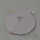 50 Pieces White Paper Place Mats White Round Disposable Table Mats Decorative Placemats for Wedding Bridal Shower Black Birthday Party Dining Decor