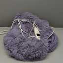 Heated Blanket Throw Electric Throw Blanket, 5 Heating Levels & 4 Hours Auto Off, Super Cozy Luxury Faux Fur & Extra Thick Sherpa Heating Blanket, Machine Washable for Home Office, 50" x 60", Purple