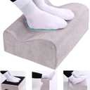 Foot Rest for Under Desk at Work,At Work Soft Ergonomic Footrest,Support Foot Pillow,Heel Chair,Leg Elevation Pillow (Light Grey)
