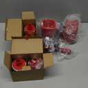 Geedel Rotary Cheese Grater Cheese Shredder - Upgraded 5-in-1 Cheese Grater with Handle and Strong Suction Base, Multi-purpose Vegetable Slicer Ice Shaver Nuts Grinder for Ice, Vegetables, Fruit, Nuts